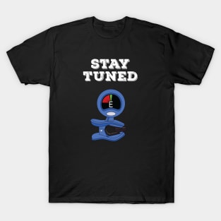 Stay Tuned Blue Clip-On Tuner T-Shirt